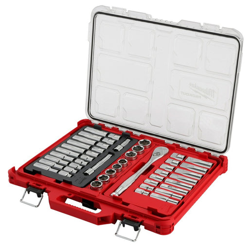 Milwaukee 48-22-9487 47PC 1/2" Drive Ratchet & Socket Set with PACKOUT Organizer - My Tool Store
