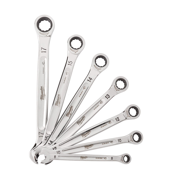 Milwaukee 48-22-9506 7 Piece Ratcheting Combination Wrench Set - Metric - My Tool Store