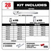 Milwaukee 48-22-9510 28 pc 1/2" Socket Wrench Set – Metric - My Tool Store