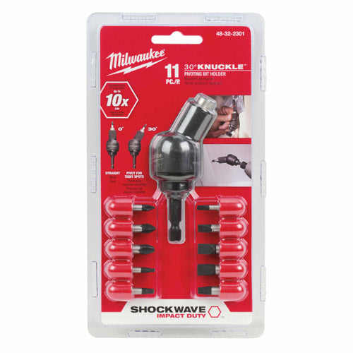 Milwaukee 48-32-2301 Shockwave™ 30º Knuckle™ 11 Piece Bit Set - My Tool Store