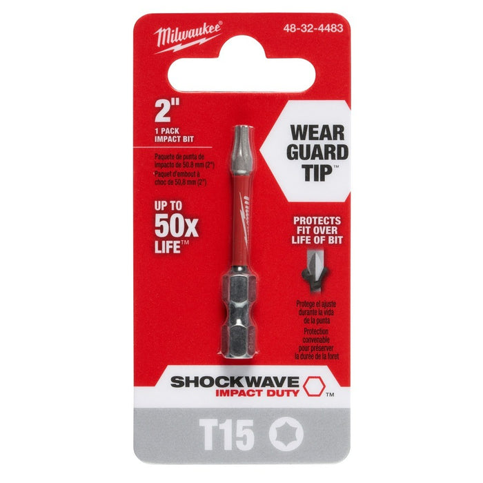 Milwaukee 48-32-4484 T20 Torx Shockwave 2" Power Bit - My Tool Store