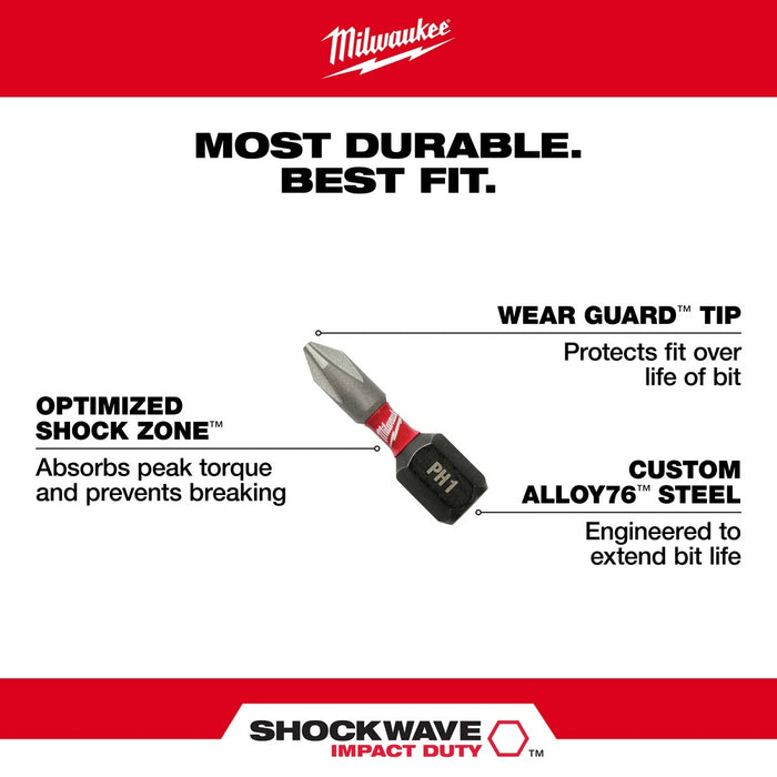 Milwaukee 48-32-4518 SHOCKWAVE 7PC Impact Magnetic Drive Guide Set - My Tool Store