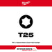 Milwaukee 48-32-4685 SHOCKWAVE 2" T25 Impact Bit 5PK - My Tool Store