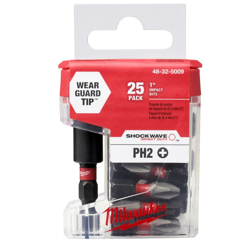 Milwaukee 48-32-5009 #2 Phillips SHOCKWAVE Insert 25PC Tic Tac w/Compact Bit Holder - My Tool Store
