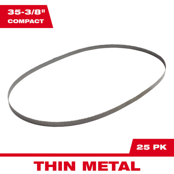Milwaukee 48-39-0526 18 TPI Compact Band Saw Blades 25-Pack