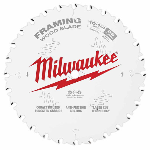 Milwaukee 48-40-1038 10-1/4" 28T Framing Circular Saw Blade - My Tool Store