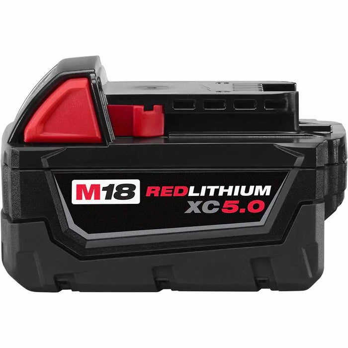 Milwaukee 48-59-1852B M18 18V Lithium-Ion Starter Kit With Two XC 5.0 Ah Battery Packs And Multi-Voltage Charger
