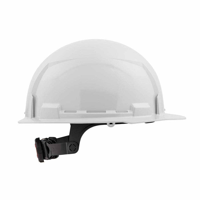 Milwaukee 48-73-1120 White Front Brim Hard Hat with 6PT Ratcheting Suspension – Type 1 Class E