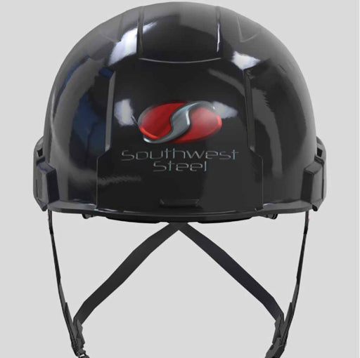 Milwaukee 48-73-1311C-CDHP0001-4GLW6EMRL3 BOLT Black Safety Helmet - Type 2, Class E - CDHP0001 - 4GLW6EMRL3 - Southwest Steel Logo - My Tool Store