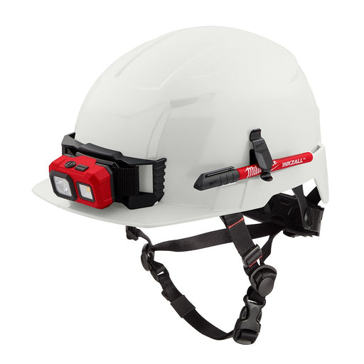 Milwaukee 48-73-1321 BOLT White Front Brim Safety Helmet (USA) - Type 2, Class E, Non-Vented - My Tool Store