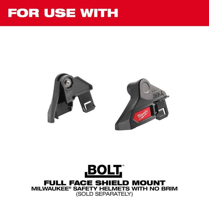 Milwaukee 48-73-1447 10pk Gray Face Shield Replacement Lenses (No-brim Helmet Only Mount) - My Tool Store