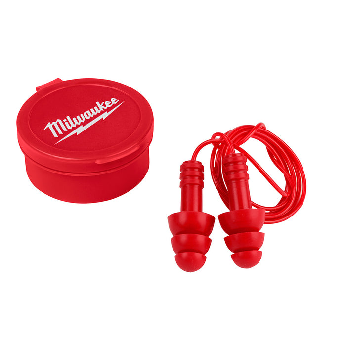 Milwaukee 48-73-31513 Reusable Corded Ear Plugs, NRR 26dB, 3 Pack