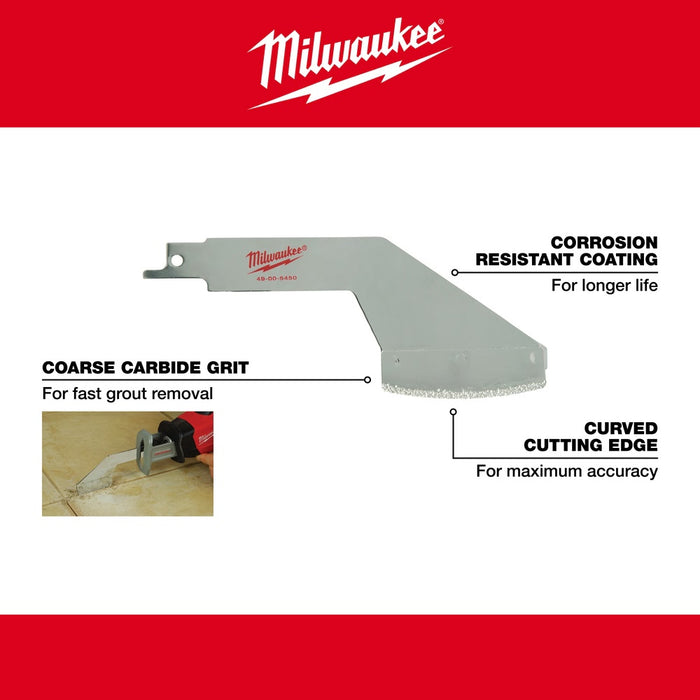Milwaukee 49-00-5450 5"x 3.8" Steel Carbide Grout Removal Tool - My Tool Store
