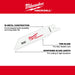 Milwaukee 49-00-5461 M12 Hackzall Blade Plaster 5-Pack - My Tool Store