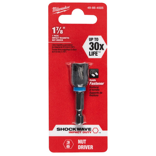 Milwaukee 49-66-4505 SHOCKWAVE 3/8 X 1-7/8 Impact Magnetic Nut Driver - My Tool Store
