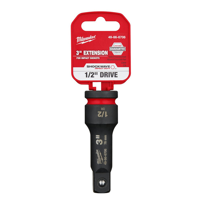 Milwaukee 49-66-6706 SHOCKWAVE Impact Duty™  1/2" Drive 3" Extension