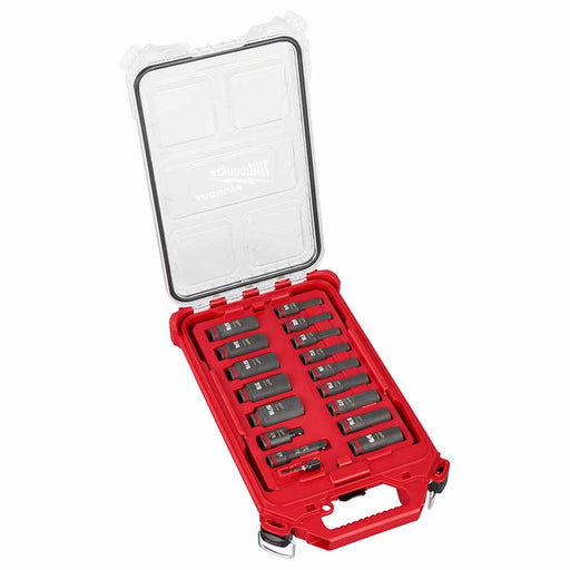 Milwaukee 49-66-6800 Showckwave Impact Duty Socket 3/8" Drive 17-Piece SAE Packout Set - My Tool Store