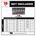 Milwaukee 49-66-6816 Shockwave Impact Duty Socket 3/8" Drive 19-Piece MM Tray Set - My Tool Store