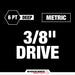 Milwaukee 49-66-6816 Shockwave Impact Duty Socket 3/8" Drive 19-Piece MM Tray Set - My Tool Store
