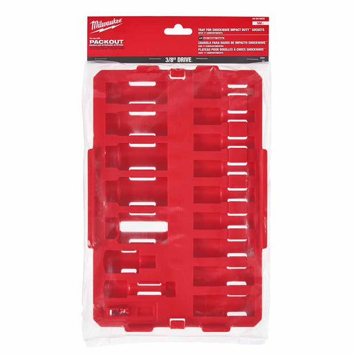 Milwaukee 49-66-6830 Shockwave Impact Duty Socket 3/8" Drive 17-Piece SAE Tray Only - My Tool Store