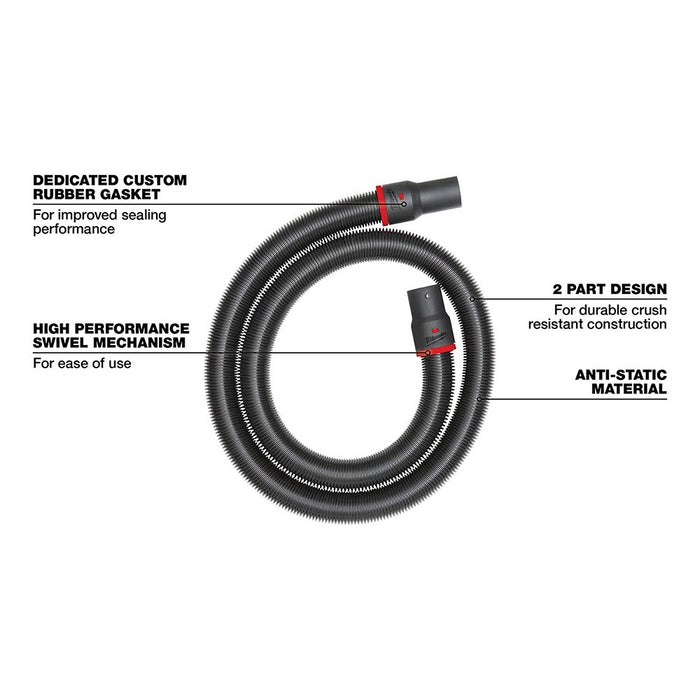 Milwaukee 49-90-2006 2-1/2" x 9' Flexible Hose - My Tool Store