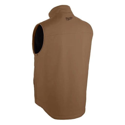 Milwaukee 801BR-M Heavy Duty Sherpa-Lined Vest - Brown M - My Tool Store
