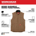 Milwaukee 801BR-M Heavy Duty Sherpa-Lined Vest - Brown M - My Tool Store