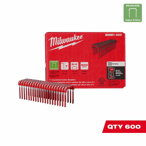 Milwaukee MNM1-600 1" Insulated Cable Staples - My Tool Store