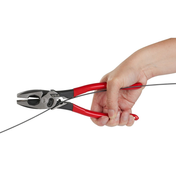 Milwaukee MT500C 9" Lineman's Dipped Grip Pliers w/ Crimper & Bolt Cutter (USA) - My Tool Store
