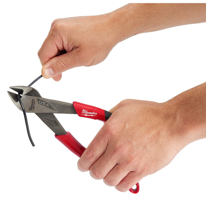 Milwaukee MT558 8" Diagonal Comfort Grip Cutting Pliers (USA) - My Tool Store