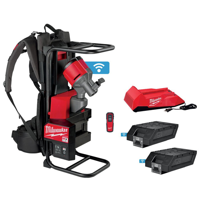 Milwaukee MXF371-2XC MX FUEL Backpack Concrete Vibrator Kit w/ Two Batteries and Charger