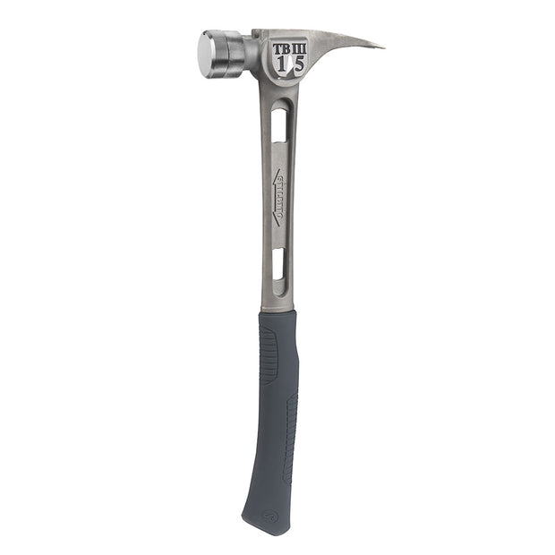 Stiletto TB3SC 15oz Ti-Bone III Titanium Hammer, Smooth Face/Curved Handle