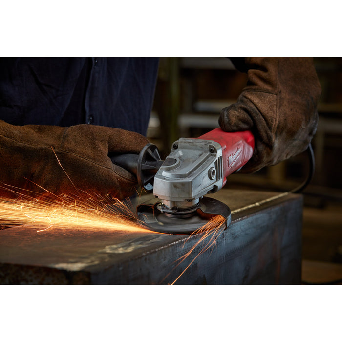 Milwaukee 6142-30 4-1/2" 11A Small Angle Grinder, Lock on, Overload Protection - My Tool Store
