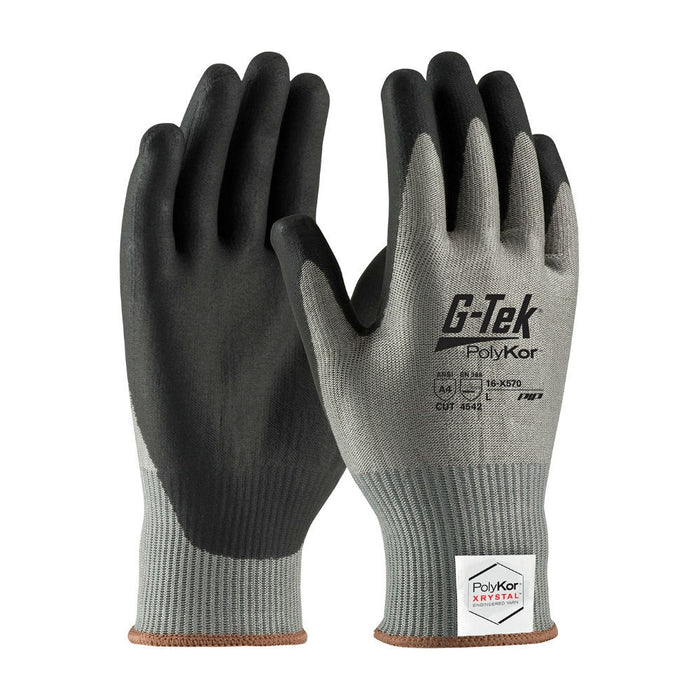 PIP Industrial Products 16-X570/XL G-Tek PolyKor Xrystal Cut Resistant Gloves Neofoam Coat, XL