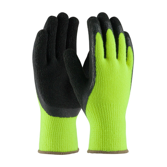 PIP Industrial Products 41-1420/XL Hi-Vis Seamless Acrylic/Latex MicroFinish Grip Gloves, XL