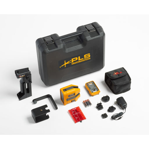 PLS 5195802 PLS 6R RBP Kit, Cross Line and Point Red Laser Kit w/ Rechargeable Battery - My Tool Store