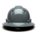 Pyramex HP54113V Ridgeline Vented Full Brim Hard Hat 4 Pt Ratchet Suspension Grey - My Tool Store