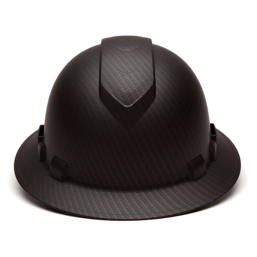 Pyramex HP54117V Ridgeline Vented Full Brim Hard Hat 4 Pt Ratchet Suspension Black - My Tool Store