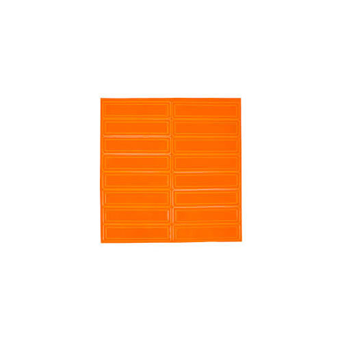 Pyramex HVRSOR Reflective Hard Hat Sticker - Orange 1 pg / 16 stickers per page