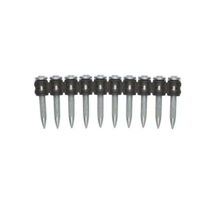 Power Fasteners 50460-PWR .157" x 1-1/2" 8mm Head Spiral CSI Collated Pins (100/Pkg.)