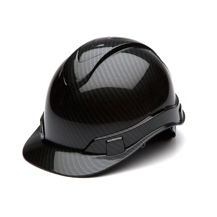 Pyramex HP44117S Ridgeline Shiny Graphite Cap Style Hard Hat, 4 Pt Ratchet