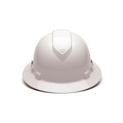 Pyramex HP54110V Ridgeline Full Brim Hard Hat, White, 4-Point Ratchet - My Tool Store