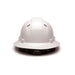 Pyramex HP54110V Ridgeline Full Brim Hard Hat, White, 4-Point Ratchet - My Tool Store