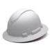 Pyramex HP54116 Ridgeline White Graphite Full Brim Hard Hat, 4 Pt Ratchet - My Tool Store