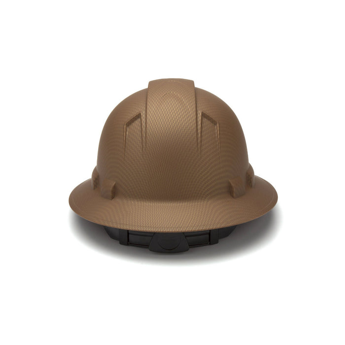 Pyramex HP54118 Ridgeline Copper Brown Full Brim Hard Hat, 4 Pt Ratchet - My Tool Store