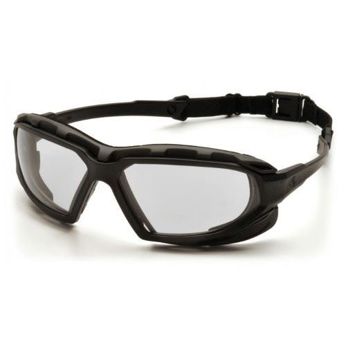 Pyramex SBG5010DT Highlander Plus Clear H2X Anti-Fog Lens Safety Glasses with Black/Gray Frame - My Tool Store