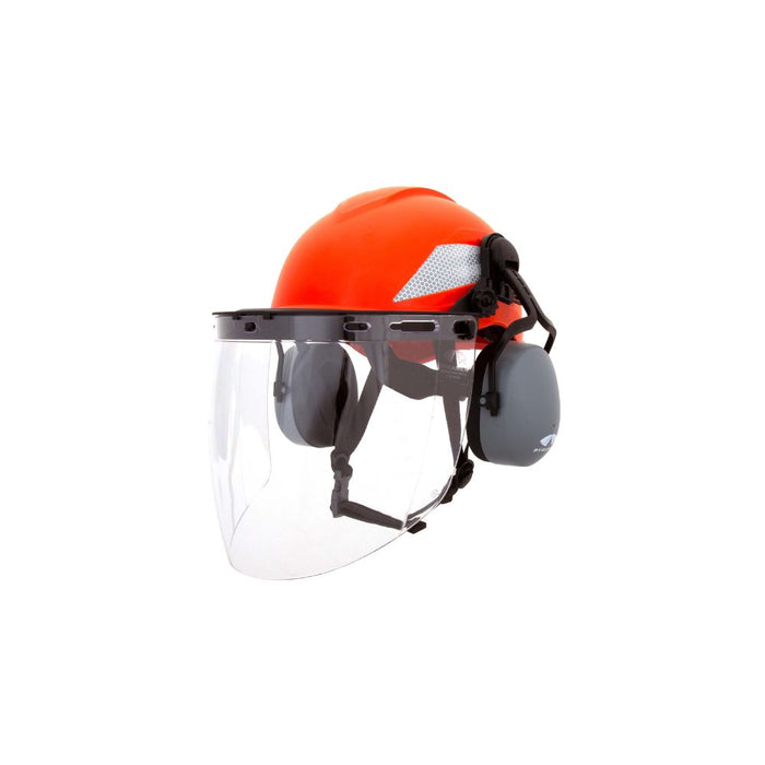 Pyramex HP76140 Ridgeline XR7 Hard Hat Helmet 6-Point Ratchet - Orange