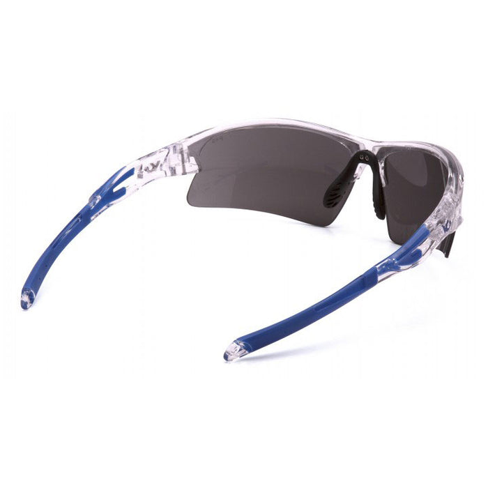 Pyramex VGSC1620T Venture Gear - Gray Lens Safety Glasses with Clear/Blue Frame