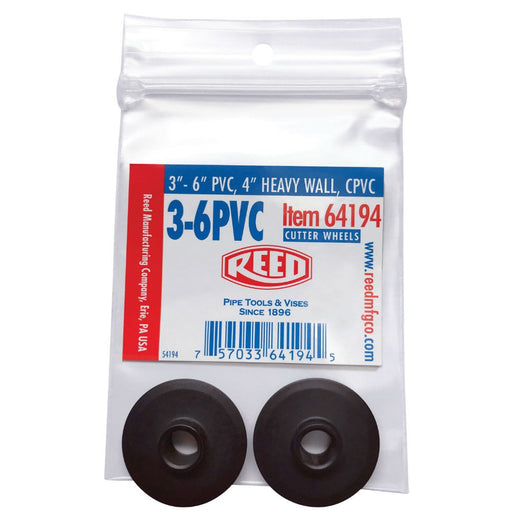 Reed 64194 2PK-3-6PVC 2-Pack Cutter Wheels, 0.377" - My Tool Store