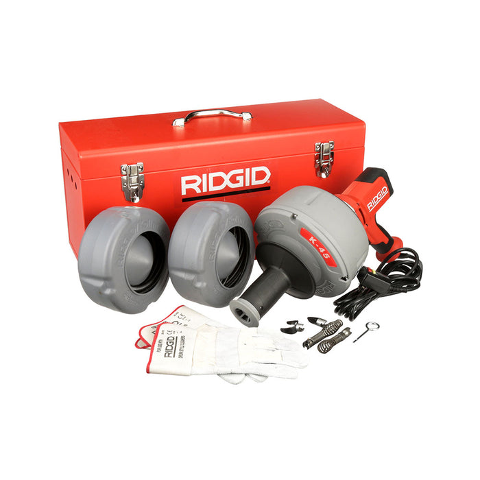 RIDGID 36028 K-45-7 Drain Cleaning Machine With Slide Action Chuck - My Tool Store